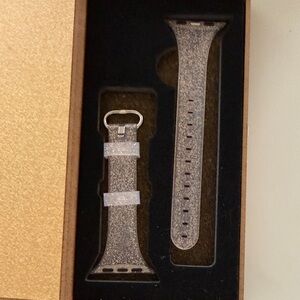 Glitter Silicone Watch Band in Sparkling Rosel